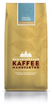 Hannoversche Kaffeemanufaktur Brasil Santos, entkoffeiniert