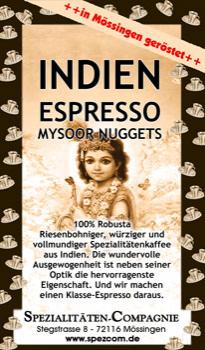 SpezCom Espresso Indien Mysoor Nuggets
