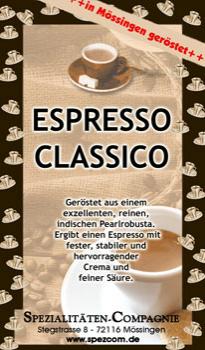SpezCom Espresso Classico Peaberry Robusta