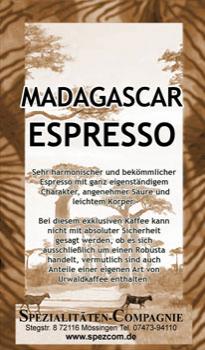SpezCom Espresso Madagascar KOYOU Robusta