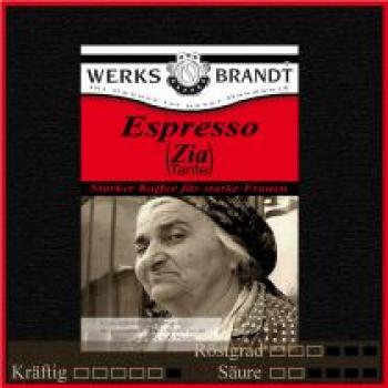 Werksbrandt Kaffee Espresso Zia
